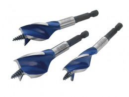 IRWIN 6X Blue Groove Stubby Wood Bit Set 3Pc £15.99